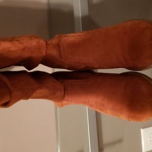 New Target Girls Suede Boots Size 1 Brown